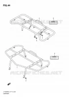 CARRIER (LT A500XL1 P24) for Suzuki KINGQUAD 500 2011