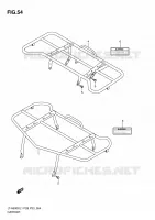 CARRIER (LT A500XL1 P33) for Suzuki KINGQUAD 500 2011