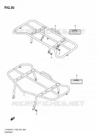 CARRIER (LT A500XZL1 P33) for Suzuki KINGQUAD 500 2011