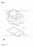 CYLINDER for Suzuki KINGQUAD 500 2011