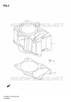 CYLINDER for Suzuki KINGQUAD 500 2011