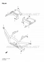 FOOTREST for Suzuki KINGQUAD 400 2011