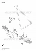 FOOTREST for Suzuki RM-Z 250 2011