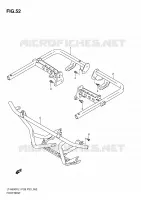 FOOTREST for Suzuki KINGQUAD 500 2011