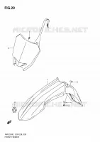 FRONT FENDER for Suzuki RM-Z 250 2011