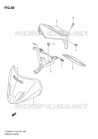 HANDLEBAR FAIRING (LT A500XL1 P33) for Suzuki KINGQUAD 500 2011