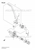 KICK STARTER for Suzuki RM-Z 250 2011