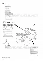 LABEL (LT A400FL1 P24) for Suzuki KINGQUAD 400 2011