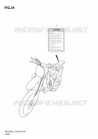 LABEL (RM Z250L1 E28) for Suzuki RM-Z 250 2011