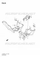 MUDGUARD for Suzuki KINGQUAD 500 2011