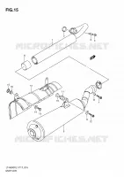 MUFFLER for Suzuki KINGQUAD 500 2011