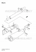 MUFFLER for Suzuki KINGQUAD 500 2011