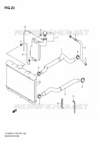 RADIATOR HOSE   EXPANSION TANK for Suzuki KINGQUAD 500 2011