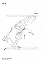REAR FENDER for Suzuki RM-Z 250 2011