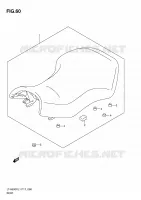 SEAT (LT A500XL1 P17) for Suzuki KINGQUAD 500 2011