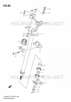 STEERING COLUMN for Suzuki KINGQUAD 500 2011