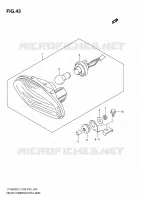 TAIL LIGHT (LT A500XL1 P33) for Suzuki KINGQUAD 500 2011