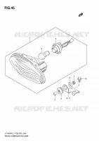TAIL LIGHT (LT A500XZL1 P33) for Suzuki KINGQUAD 500 2011