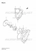 WATER PUMP for Suzuki RM-Z 250 2011