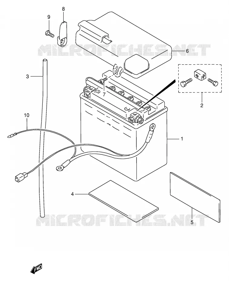 BATTERY Suzuki MOTO 600 INTRUDER 1996  VS600GLFT(E2)