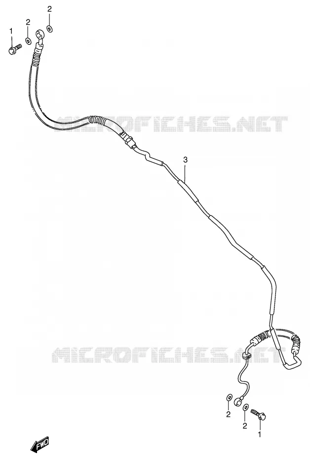 CLUTCH HOSE Suzuki MOTO 600 INTRUDER 1996  VS600GLFT(E2)