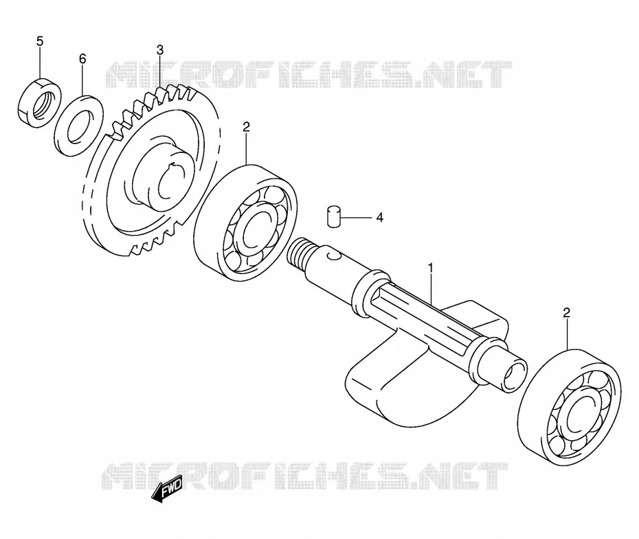CRANK BALANCER Suzuki MOTO 400 DR-Z 2000  DR-Z400Y(E3/E28)