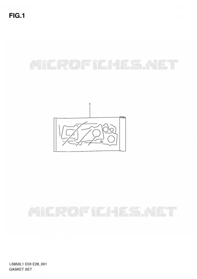 GASKET SET Suzuki MOTO 650 BOULEVARD 2011  LS650L1(E3/E28)