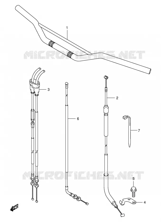 HANDLEBAR Suzuki MOTO 400 DR-Z 2004  DR-Z400EK4(E3/E28)