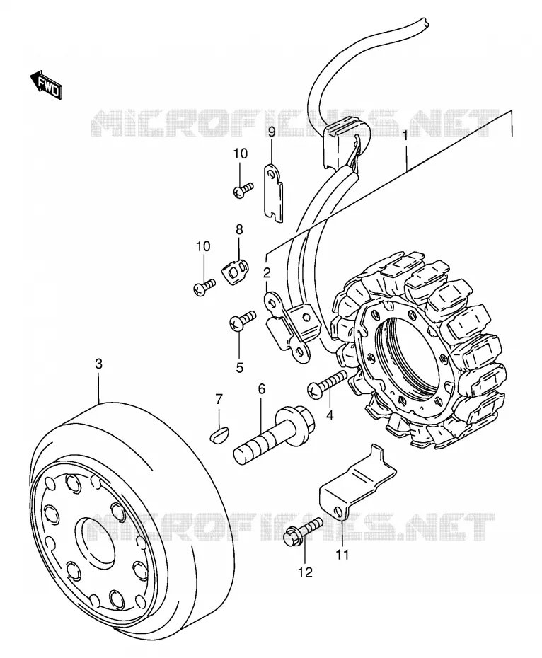 IGNITION (MODEL S) Suzuki MOTO 600 INTRUDER 1995  VS600GLUS(E2)