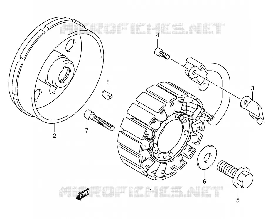 IGNITION Suzuki MOTO 1300 HAYABUSA 2000  GSX1300RY(E2)