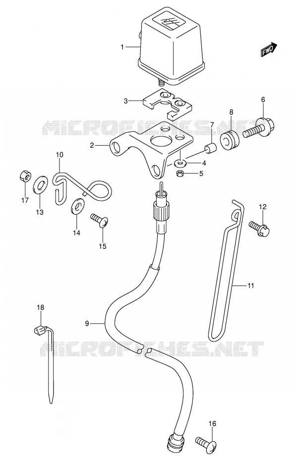 SPEEDOMETER Suzuki MOTO 400 DR-Z 2004  DR-Z400EK4(E3/E28)