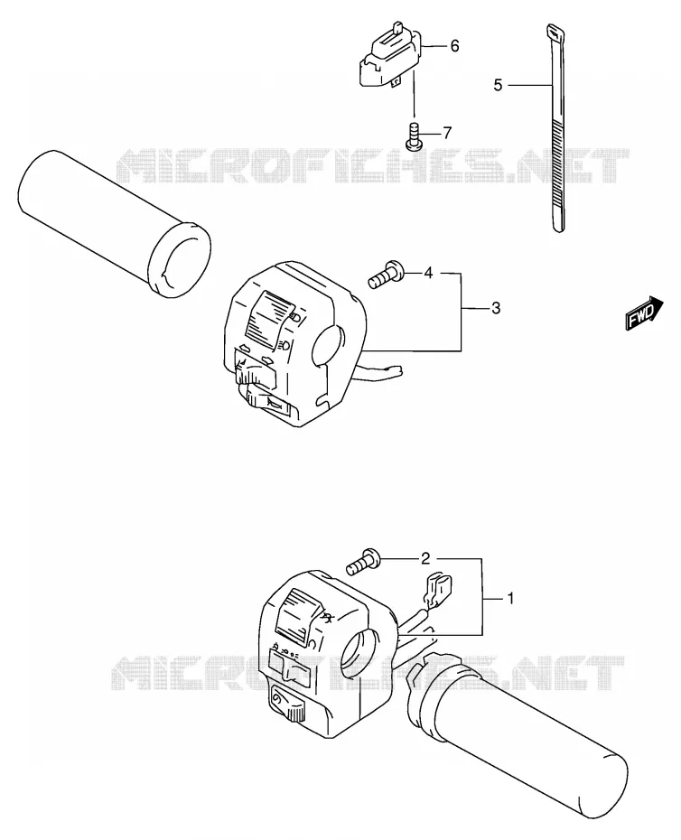 SWITCHES Suzuki MOTO 600 INTRUDER 1997  VS600GLV(E2)