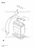BATTERY for Suzuki KINGQUAD 500 2011