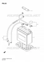 BATTERY for Suzuki KINGQUAD 500 2011