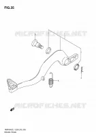 BRAKE PEDAL for Suzuki RMX-Z 450 2011