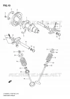 CAM SHAFT/VALVE for Suzuki KINGQUAD 500 2011