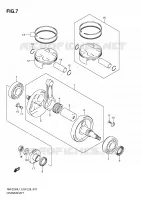 CRANKSHAFT for Suzuki RM-Z 250 2011