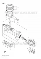 CRANKSHAFT for Suzuki KINGQUAD 500 2011