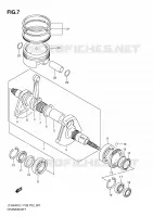 CRANKSHAFT for Suzuki KINGQUAD 500 2011