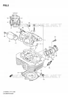 CYLINDER HEAD for Suzuki KINGQUAD 400 2011