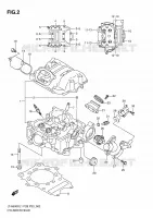 CYLINDER HEAD for Suzuki KINGQUAD 500 2011