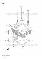 CYLINDER for Suzuki KINGQUAD 400 2011
