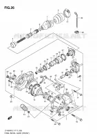 FINAL BEVEL GEAR (FRONT) for Suzuki KINGQUAD 500 2011