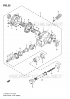 FINAL BEVEL GEAR (REAR) for Suzuki KINGQUAD 400 2011