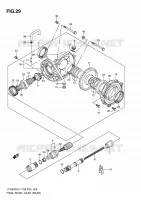FINAL BEVEL GEAR (REAR) for Suzuki KINGQUAD 500 2011