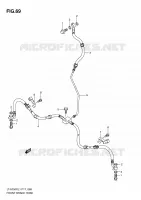 FRONT BRAKE HOSE for Suzuki KINGQUAD 750 2011