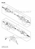 FRONT DRIVESHAFT for Suzuki KINGQUAD 400 2011