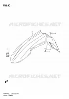 FRONT FENDER for Suzuki RMX-Z 450 2011
