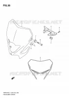 HEADLIGHT COVER (RMX450ZL1 E28) for Suzuki RMX-Z 450 2011