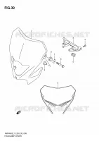 HEADLIGHT COVER (RMX450ZL1 E33) for Suzuki RMX-Z 450 2011